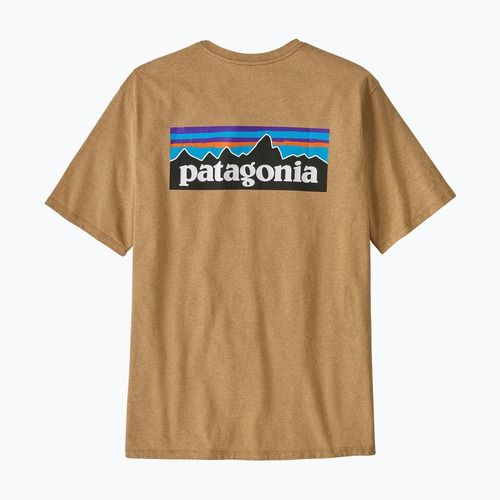 Men's T-shirt Patagonia P-6 Logo Responsibili-Tee talon gold