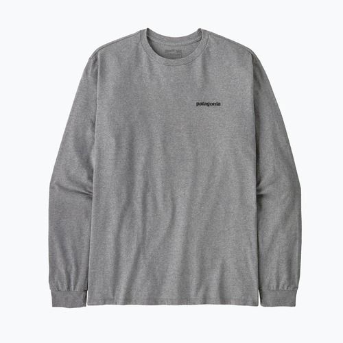 Men's longsleeve Patagonia P-6 Logo Responsibili gravel heather