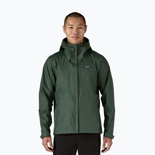 Men's rain jacket Patagonia Torrentshell 3L Rain old growth green