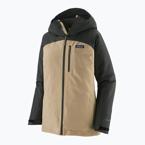 Women's rain jacket Patagonia Insulated Powder Town oar tan