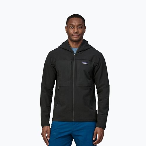 Men's softshell jacket Patagonia R2 TechFace Hoody black