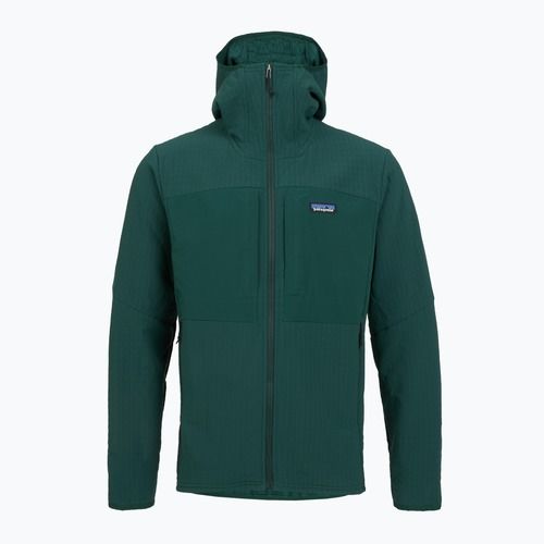 Men's softshell jacket Patagonia R2 TechFace Hoody cascade green