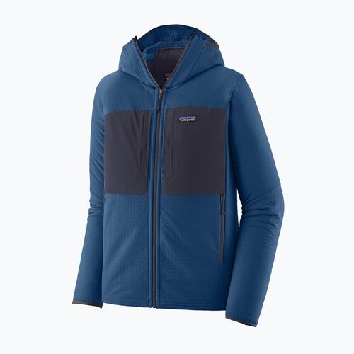 Men's softshell jacket Patagonia R2 TechFace Hoody clement blue