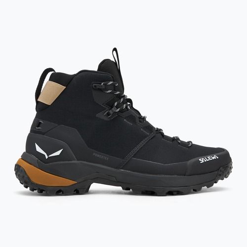 Men's trekking boots Salewa Puez 2 Mid Ptx black/black