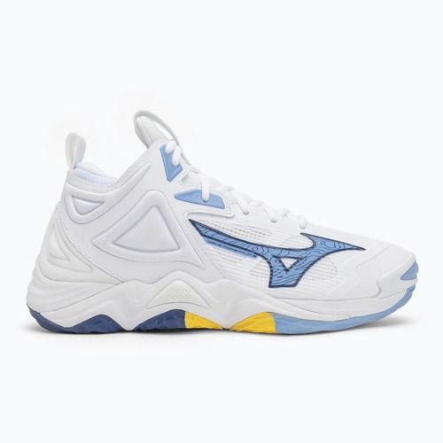 Volleyball shoes Mizuno Wave Momentum 3 Mid white/bellwether blue/belairblu
