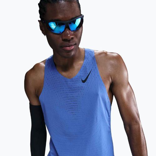 Men's running top Nike AeroSwift Dri-Fit ADV comet blue / black
