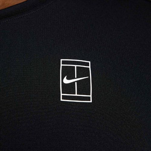 Men's tennis shirt Nike Court Dri-Fit Advantage black / white