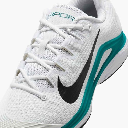 Men's tennis shoes Nike Vapor 12 white / black / radiant emerald