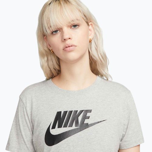 Women's T-shirt Nike Sportswear Club Essentials Logo dark grey heather/black