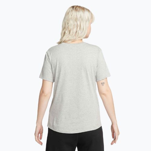 Women's T-shirt Nike Sportswear Club Essentials Logo dark grey heather/black