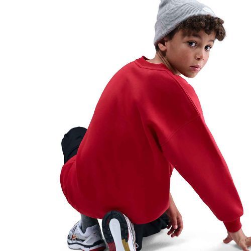 Children's sweatshirt Nike Sportswear Club Fleece university red/white