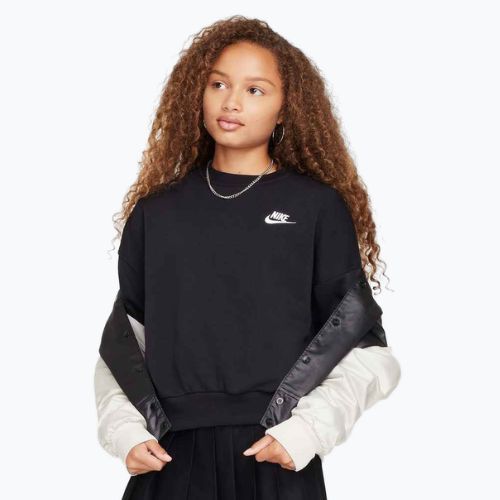 Children's sweatshirt Nike Sportswear Club Fleece black/white