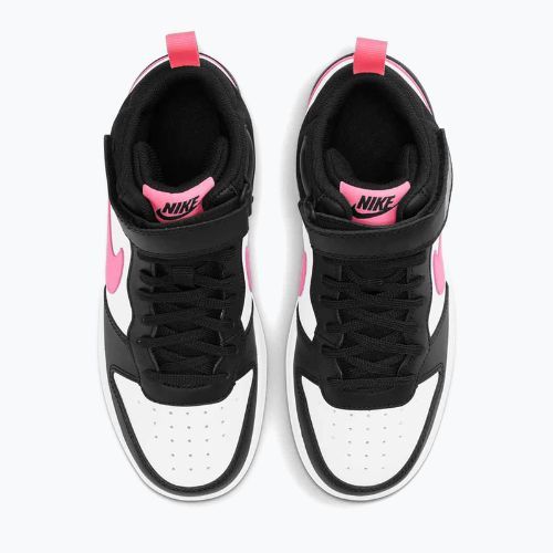 Children's shoes Nike Court Borough Mid 2 black/sunset pulse/white