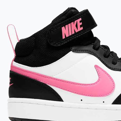 Children's shoes Nike Court Borough Mid 2 black/sunset pulse/white