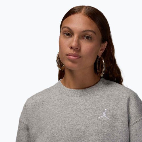 Women's sweatshirt Jordan Brooklyn Fleece dark grey heather/white