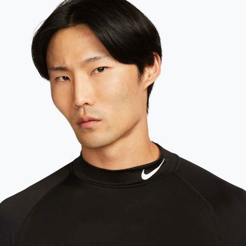 Men's training longsleeve Nike Pro Dri-Fit Mock-Neck black/white
