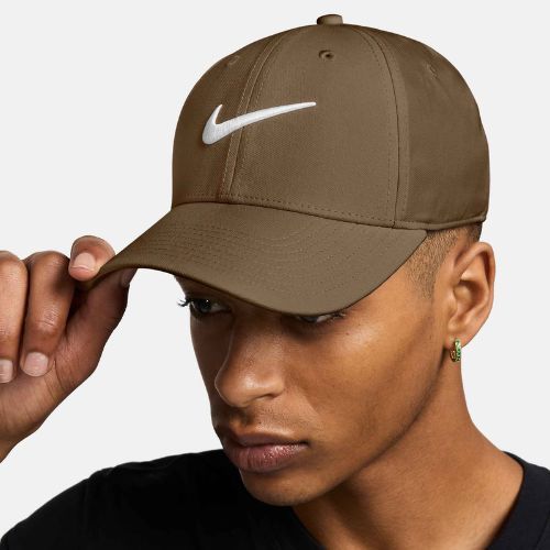 Baseball cap Nike Dri-FIT Club mosswood brown/white