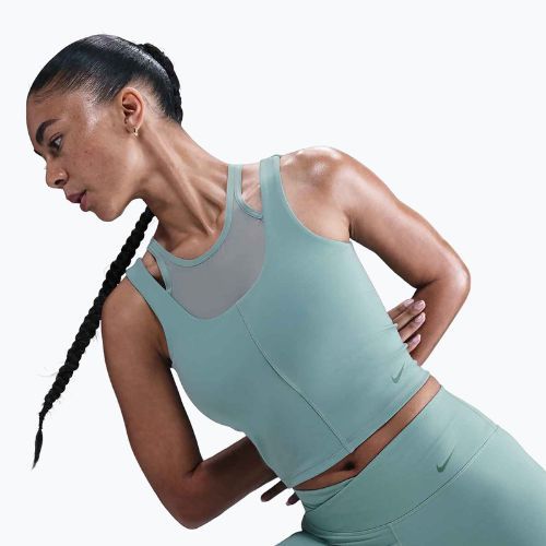 Woman's training top Nike One Fitted Dri-Fit Cropped Tank cannon/bicoastal