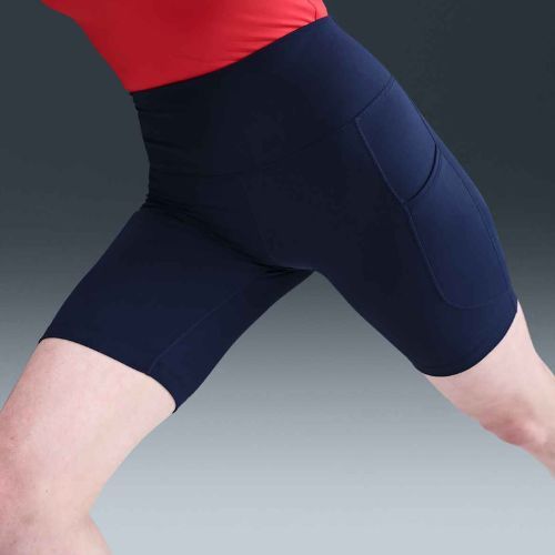 Women's shorts Nike One High Waisted 8" Biker midnight navy