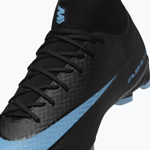 Men's football boots Nike Mercurial Superfly 10 Academy MG black/ice blue