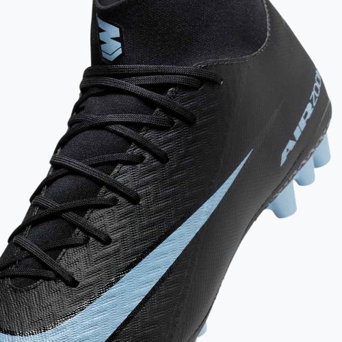 Men's football boots Nike Mercurial Superfly 10 Academy AG black/ice blue