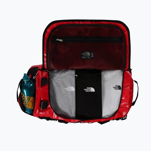 Travel bag The North Face Base Camp Duffel M 71 l red/black