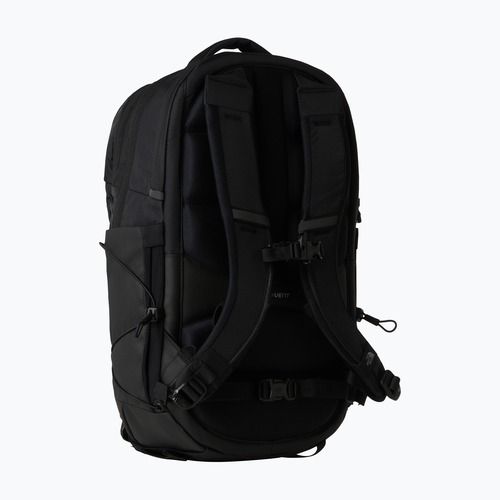 Women's urban backpack The North Face Borealis Luxe 27 l black/burnt coral metallic
