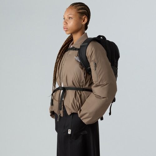 Women's urban backpack The North Face Borealis Luxe 27 l black/burnt coral metallic