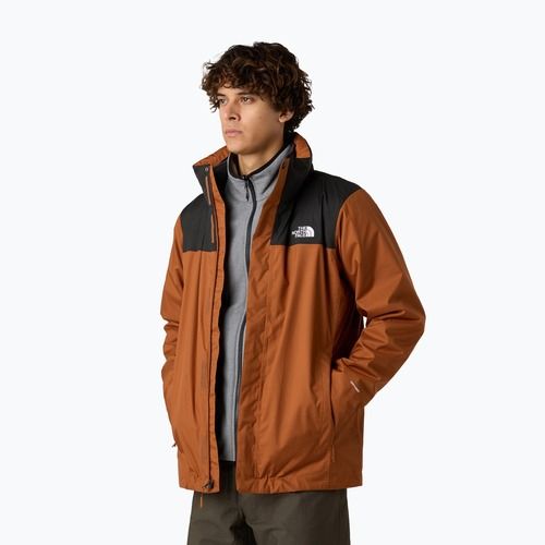 Men's 3in1 jacket The North Face Evolve II Triclimate burnt umber/asphalt grey