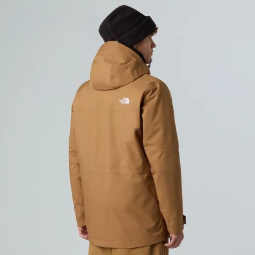 Men's snowboard jacket The North Face Fourbarrel Triclimate utility brown/khaki