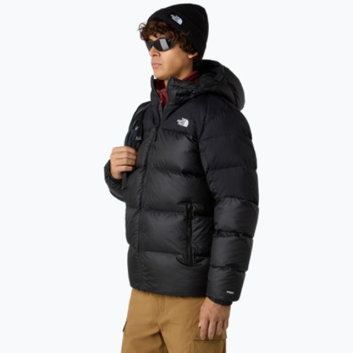 Men's down jacket The North Face Diablo Down 2.0 Hoodie black/black/recycled down