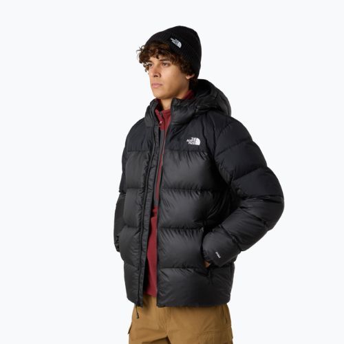Men's down jacket The North Face Diablo Down 2.0 Hoodie black/black/recycled down