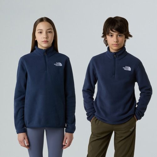 Children's fleece sweatshirt The North Face Teen Glacier 1/4 Zip summit navy