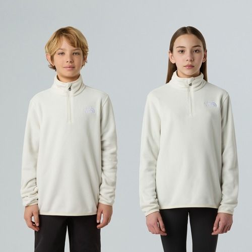 Children's fleece sweatshirt The North Face Teen Glacier 1/4 Zip wine dune