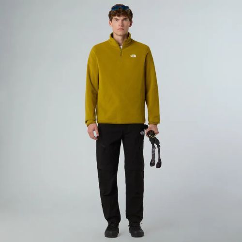 Men's fleece sweatshirt The North Face Glacier Fleece 1/4 Zip deep dijon