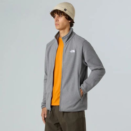 Men's fleece sweatshirt The North Face Glacier Fleece mid grey heather