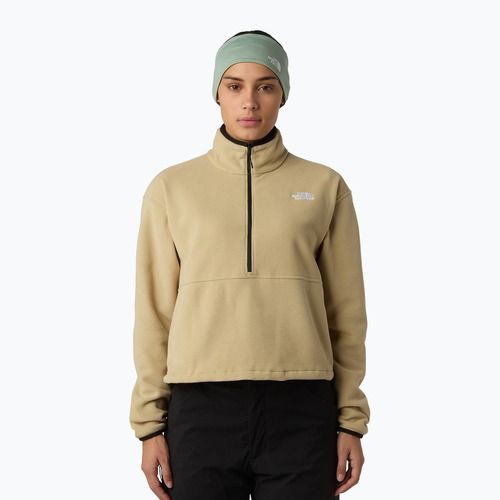 Women's sweatshirt The North Face Glacier Fleece 1/2 Zip Short khaki stone