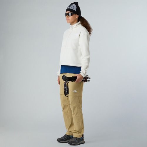 Women's sweatshirt The North Face Glacier Fleece 1/2 Zip Short white dune