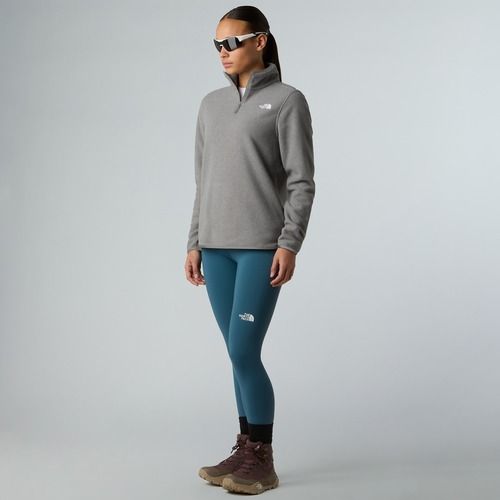 Women's fleece sweatshirt The North Face Glacier Fleece 1/4 Zip mid grey heather