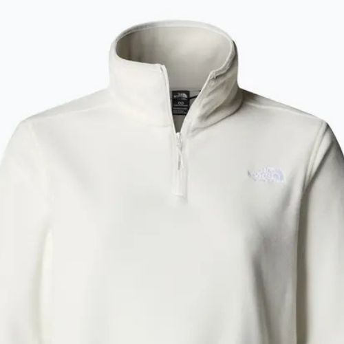 Women's fleece sweatshirt The North Face Glacier Fleece 1/4 Zip white dune