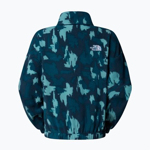 Women's sweatshirt The North Face Mountain Athletics Fleece 1/4 Zip Print deep cypress painted