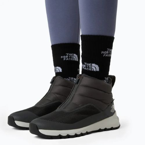 Women's snow boots The North Face Thermoball Progressive Zip II Wp anthracite grey/white ash