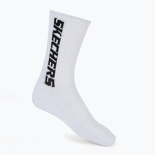 Men's socks SKECHERS 1/2 Terry Crew 3 pairs white/black