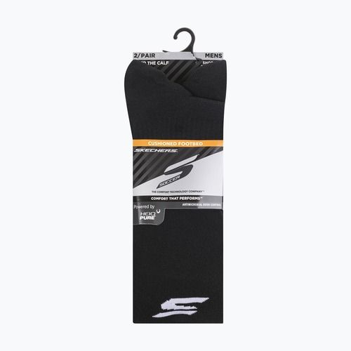 Men's socks SKECHERS 1/2 Terry Over The Knee 2 pairs black