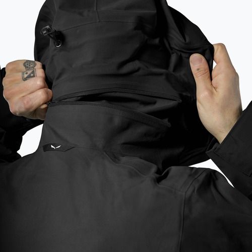 Men's rain jacket Salewa Ortles GTX 3L EPE black out