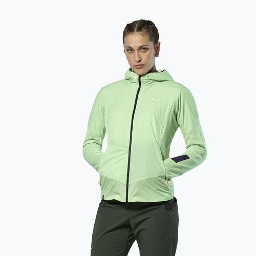 Women's wind jacket Salewa Pedroc Polarlite Wind Hood pastel green