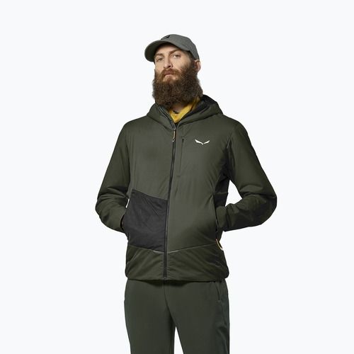 Men's hybrid jacket Salewa Pedroc Tirol Wool Air Hybrid dark olive