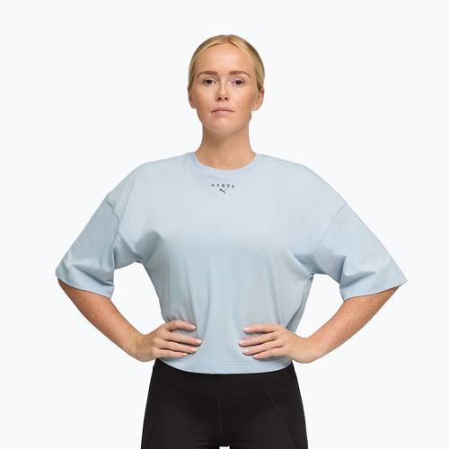 Women's training T-shirt PUMA Hyrox Cropped Lifestyle Tee gray