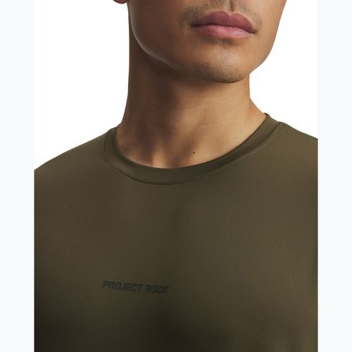 Men's training longsleeve Under Armour Project Rock Iso Chill expedition green/baroque green