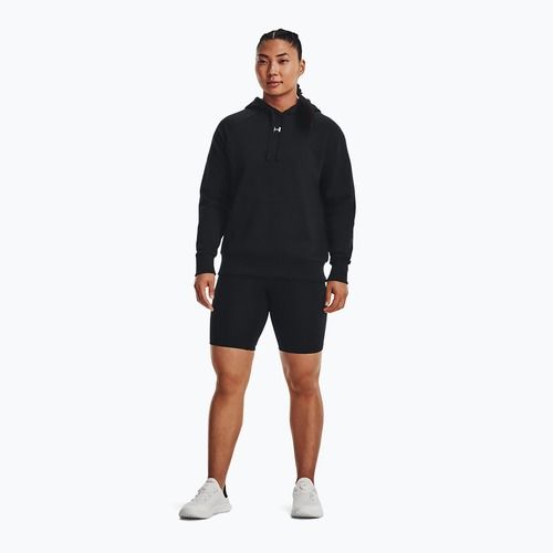 Women's sweatshirt Under Armour Rival Fleece Hoodie black/white